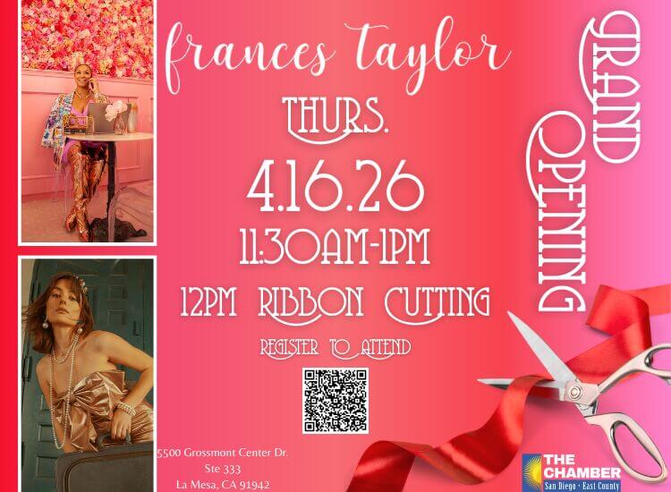 4/16 Grand Opening Ribbon Cutting at Frances Taylor