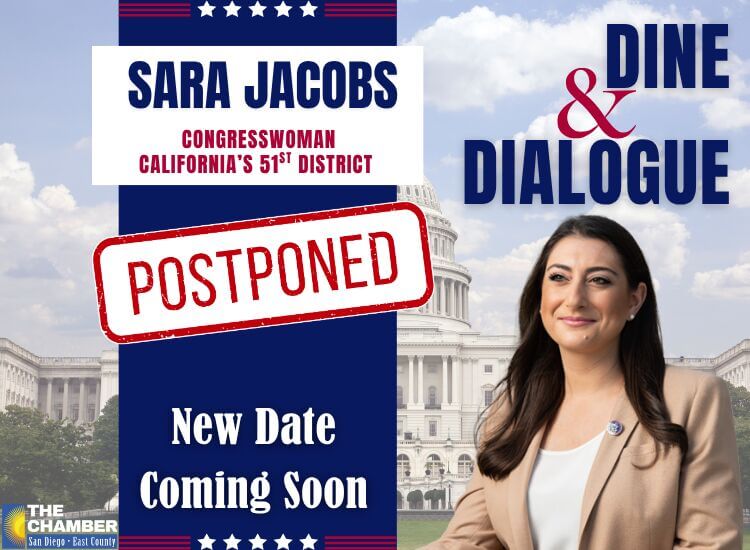 POSTPONED! - Dine & Dialogue w/ Congresswoman Sara Jacobs