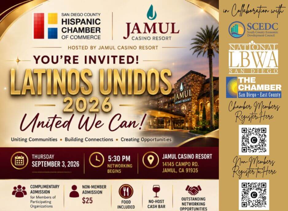 9/3 Latinos Unidos 2026 Mixer at Jamul Casino Resort