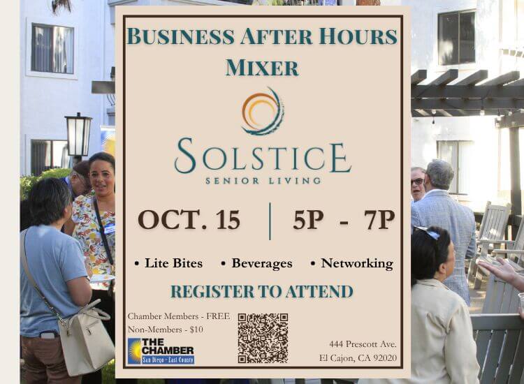 10/15 Business After Hours Mixer at Solstice Senior Living