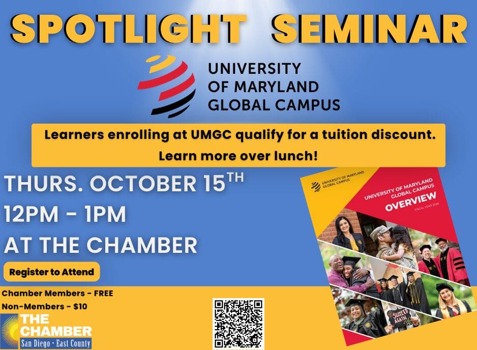 10/15 Spotlight Seminar - UMGC at the Chamber