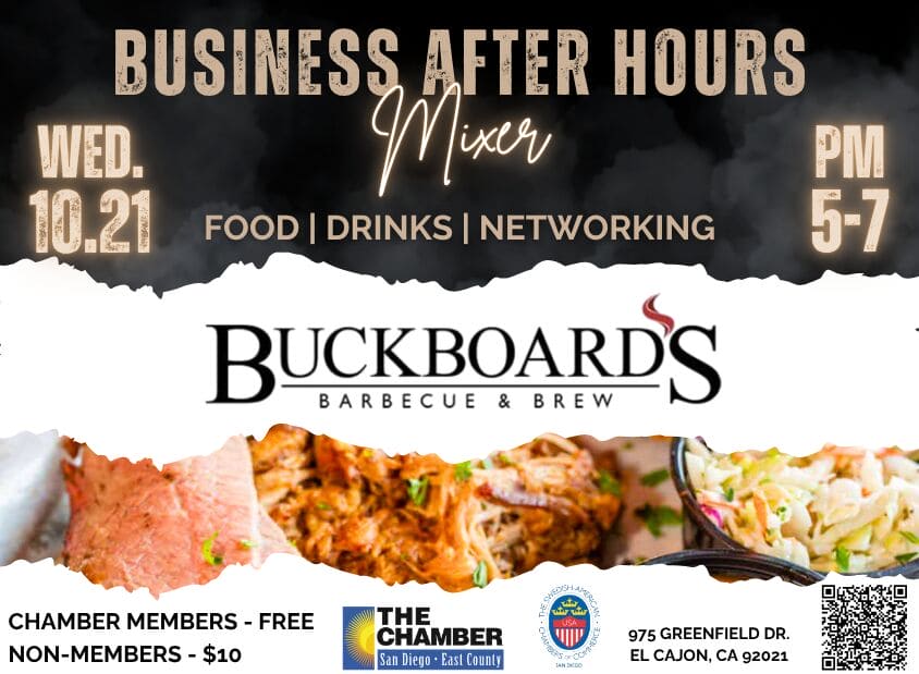 10/21 Joint Business After Hours Mixer at Buckboard's BBQ & Brew