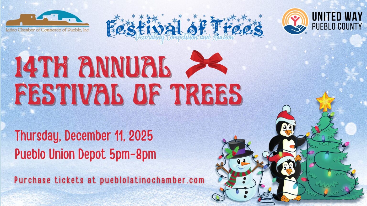 2025 14th Annual Festival of Trees Graphic