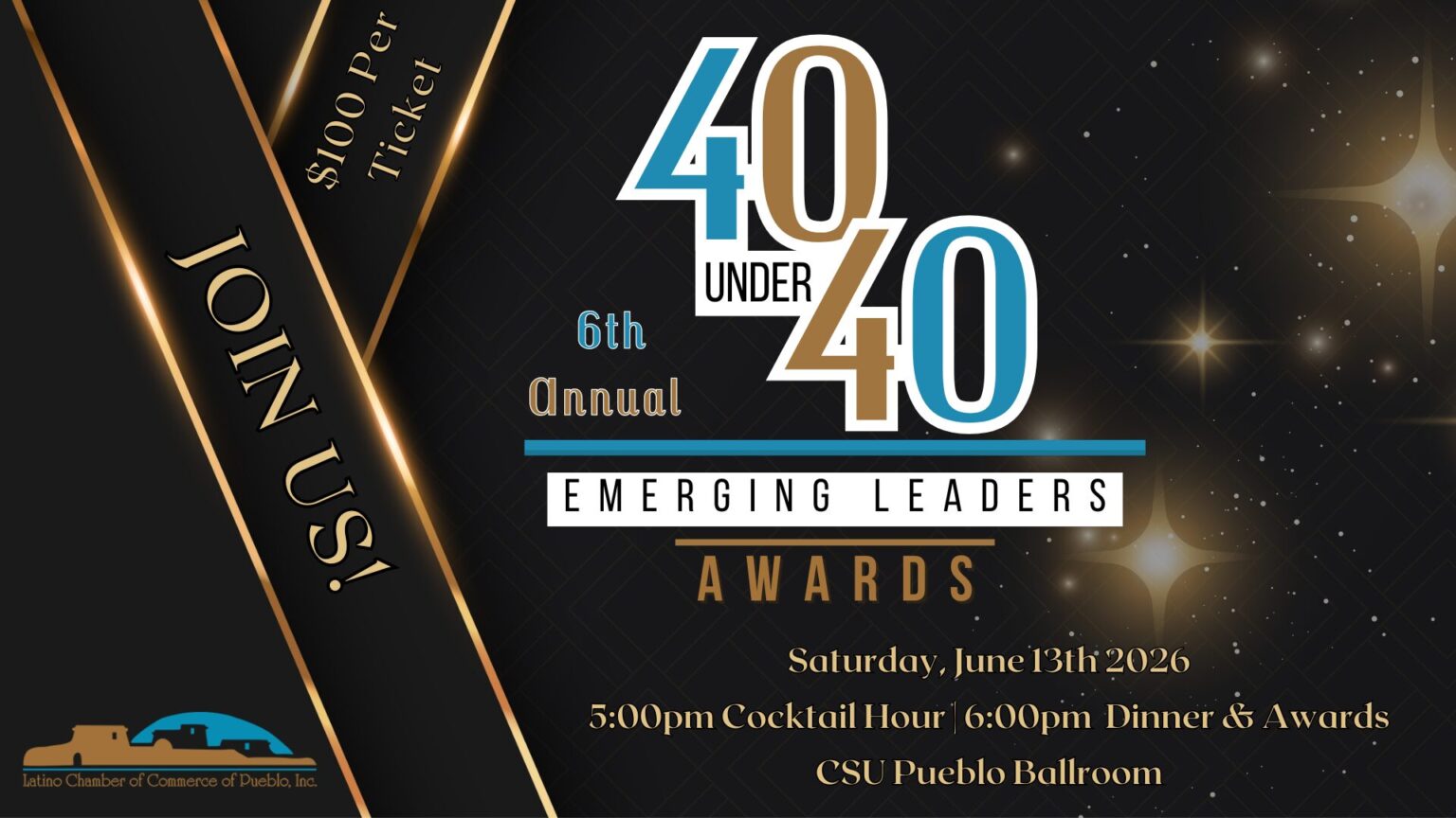 2026 40 Under 40 Event Graphic