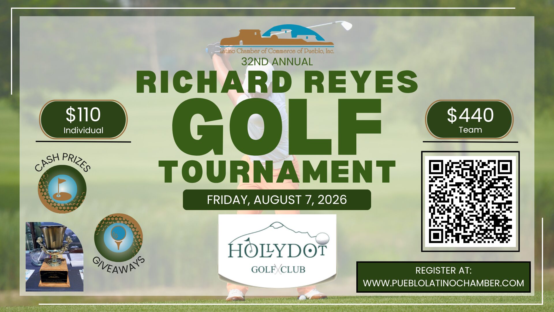 32 Annual Richard Reyes Golf Tournament Graphic