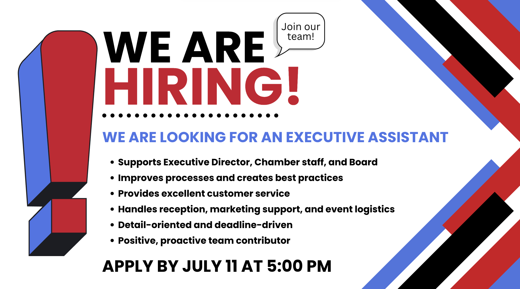 We Are Hiring