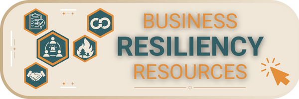 Business Resiliency Horizontal Button - Cream