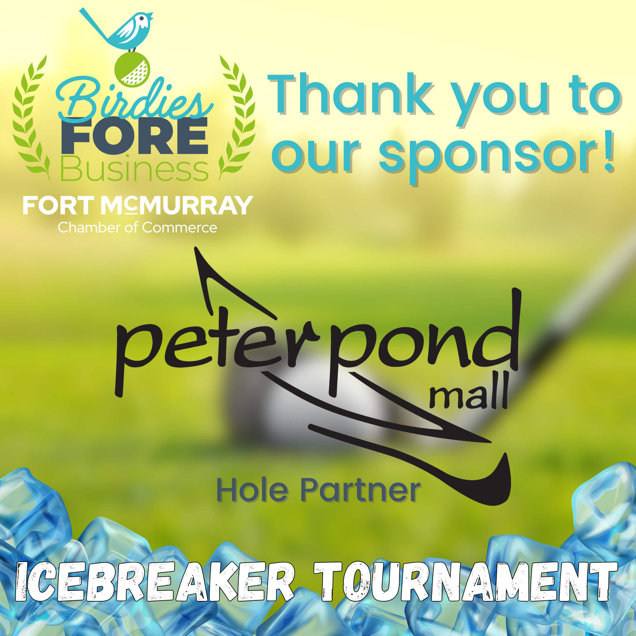 Birdies Fore Business Peter Pond Post - New Brand