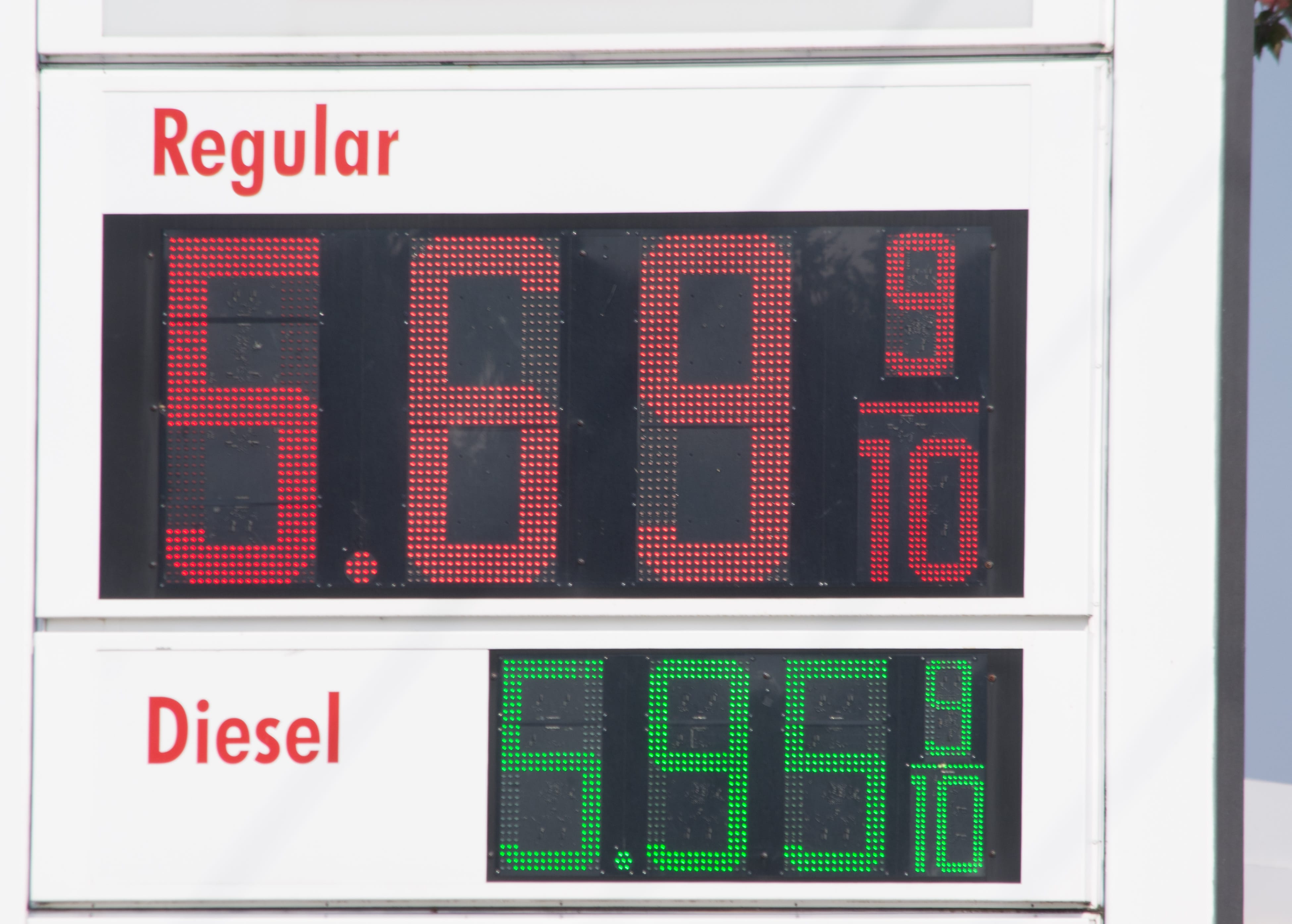 high gas prices $5.69 $6.95 $5 5 dollars