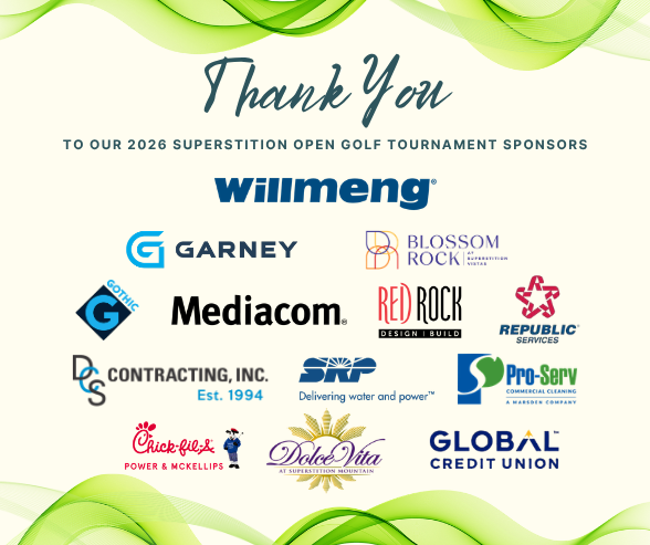 Thank you to our 2026 Superstition Open Golf Tournament Sponsors!