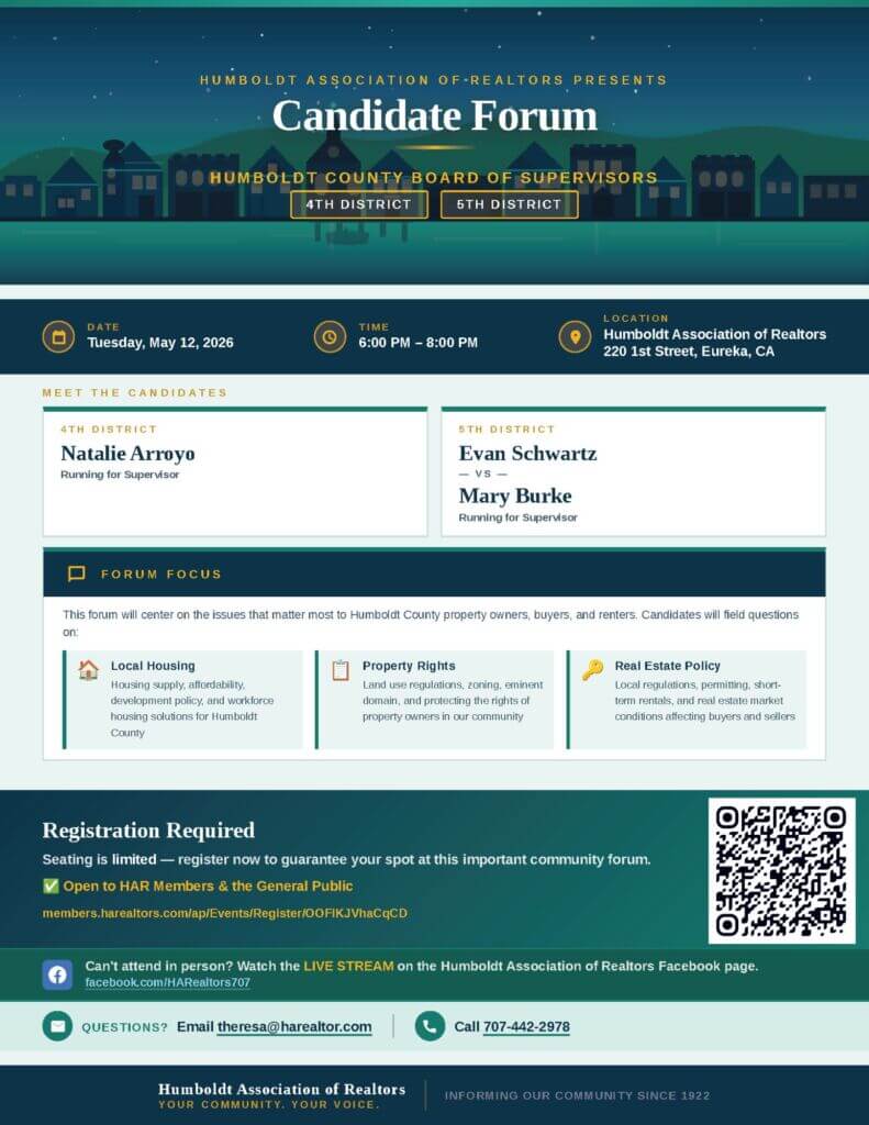 Supervisor Candidate Forum Flyer