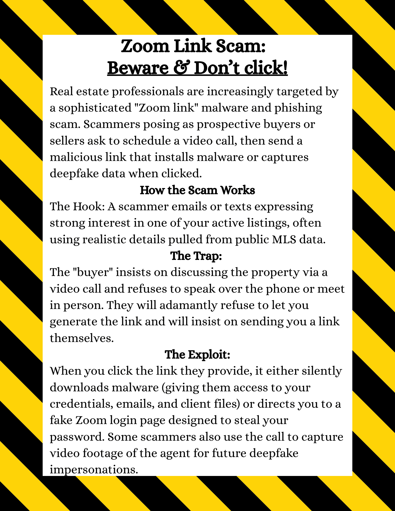 Zoom link scam Zoom link scam