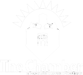 chamber logo white