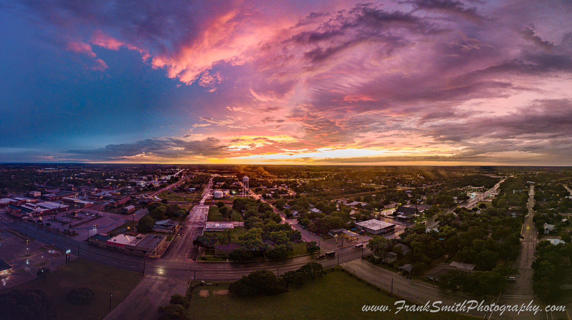 aerial of city