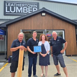 Halton Hills Chamber of Commerce Leathertown Lumber Grand Reopening Ribbon Cutting