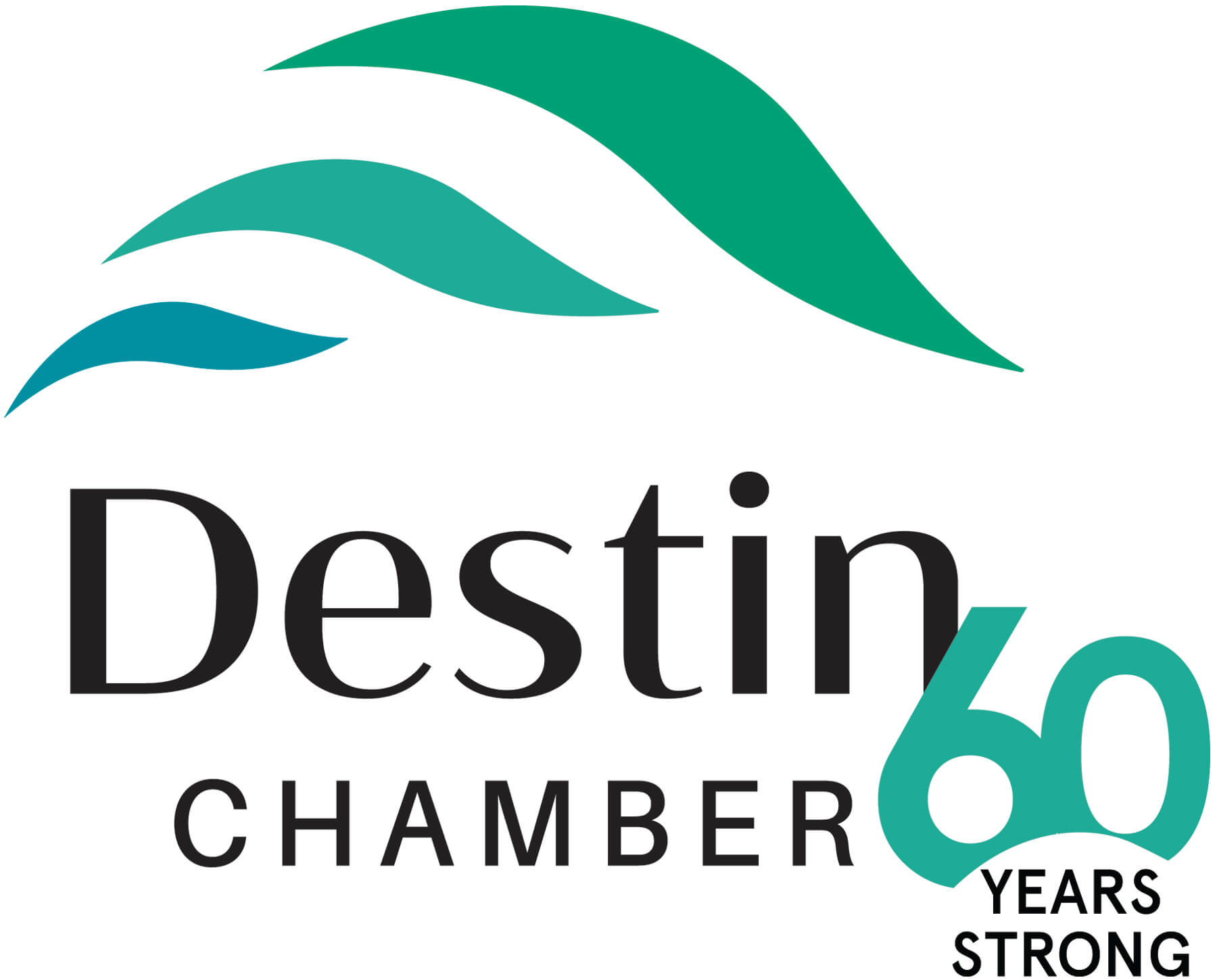 Destin Chamber 60th Anniversary Logo