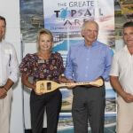 Dr. Steve Hill, Surf City Mayor Teresa Batts, Doug Medlin (Lifetime Achievement Award)