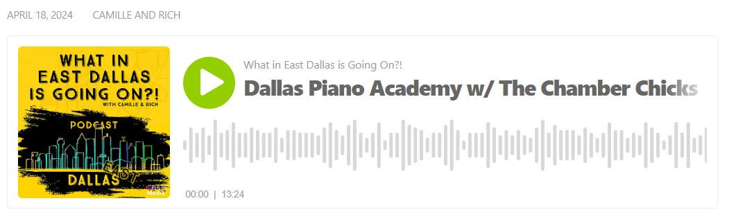 2024 04 18 Dallas ACademy podcast