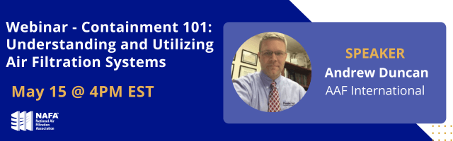 Webinar - Containment 101 Understanding and Utilizing Air Filtration Systems -zoom