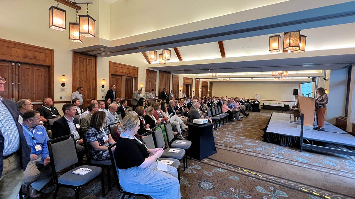 Annual Conference attendees in room