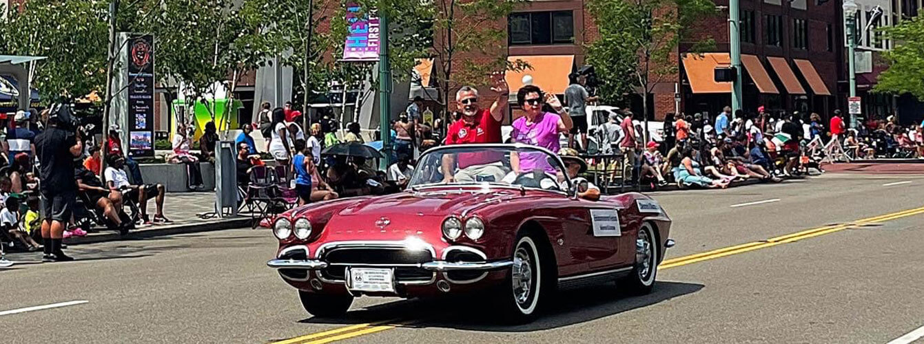 car in parade