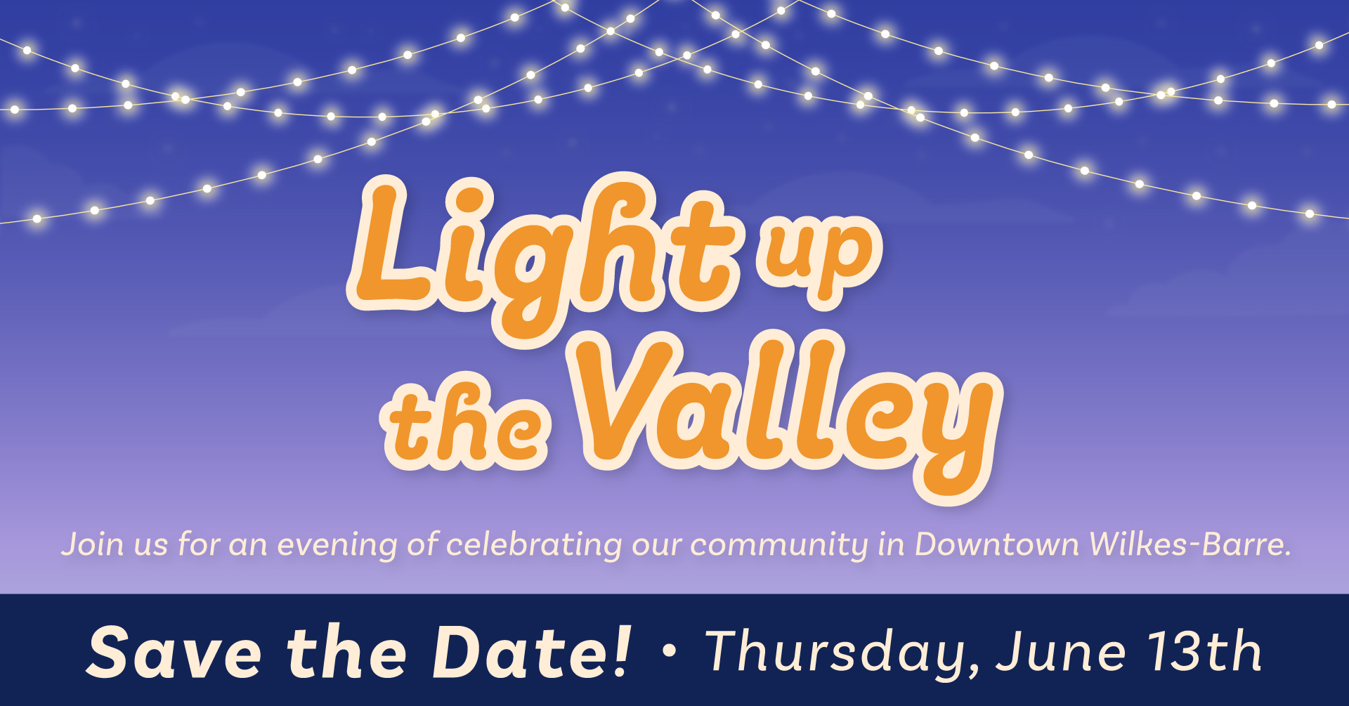 Light Up They Valley Save the Date