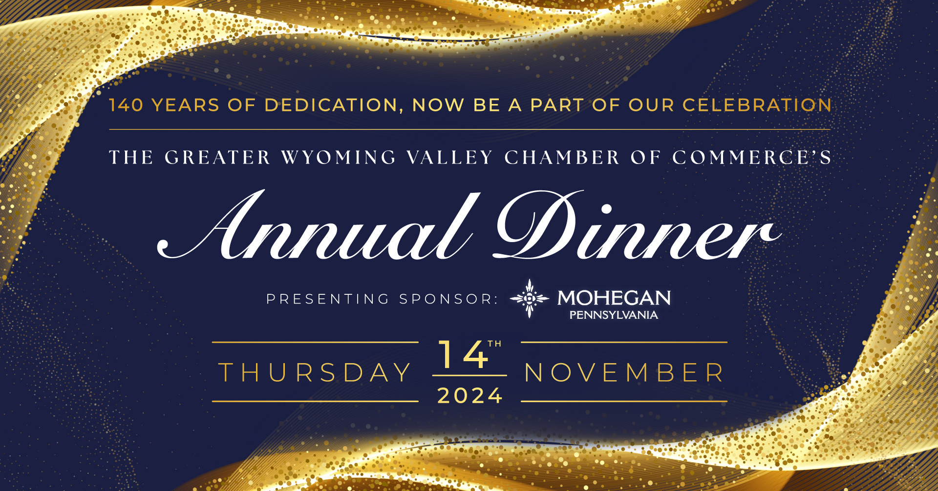 Chamber Annual Dinner Logo - 140 Years