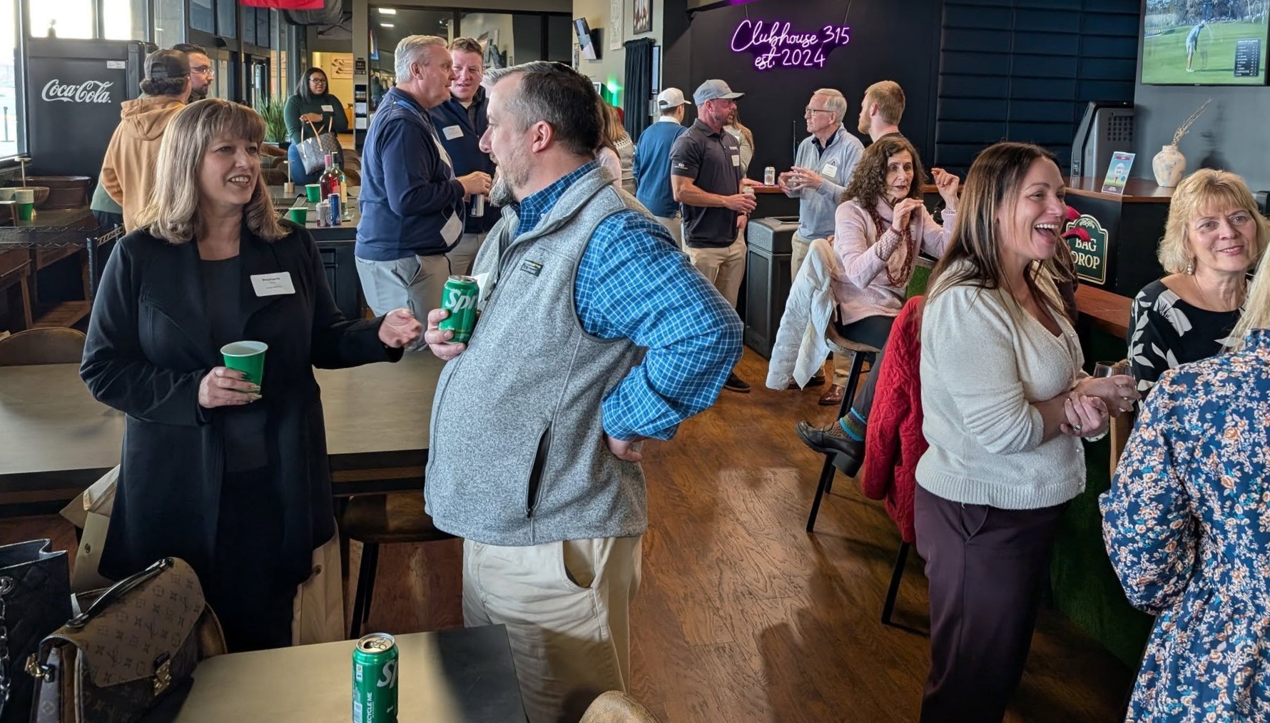 Group networking photos