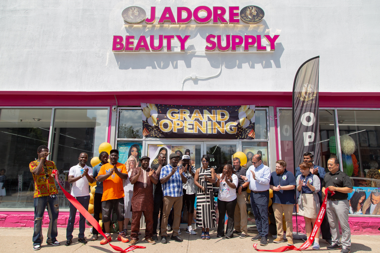 J'adore Beauty Ribbon Cutting Photo