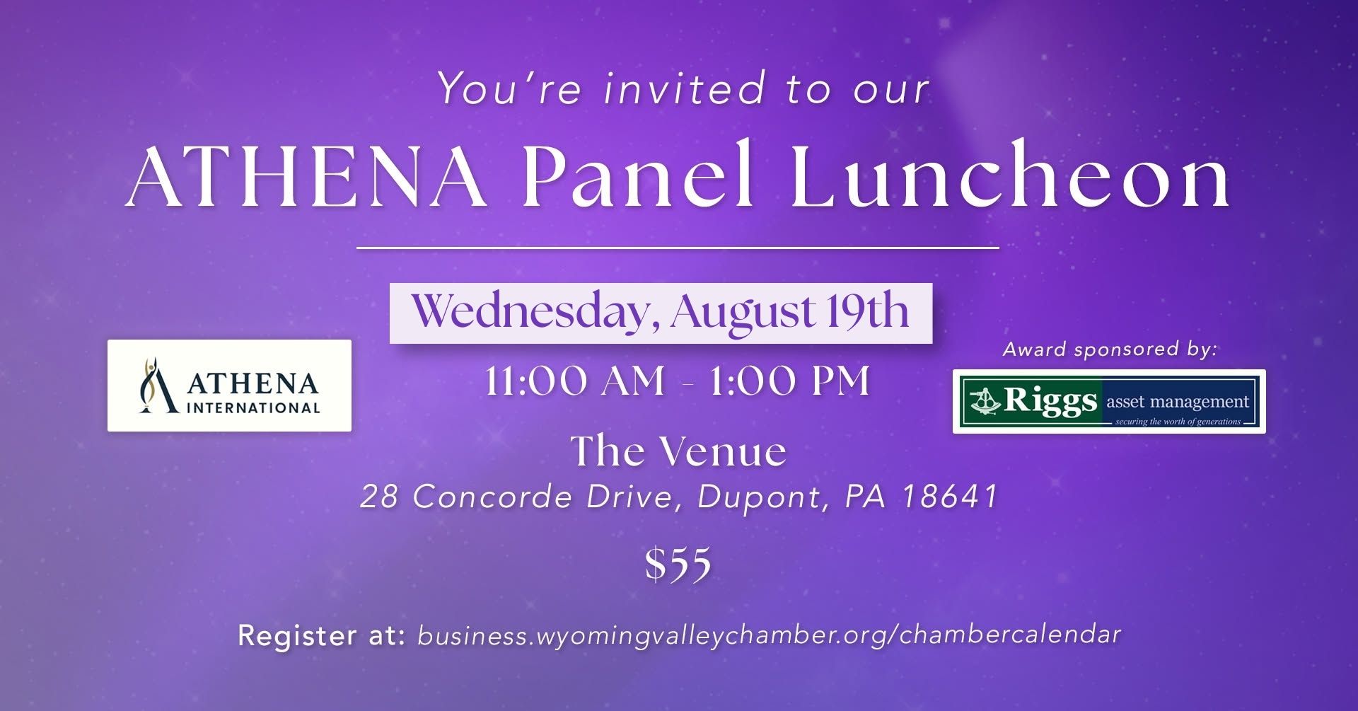 2026 Athena Panel Save the Date