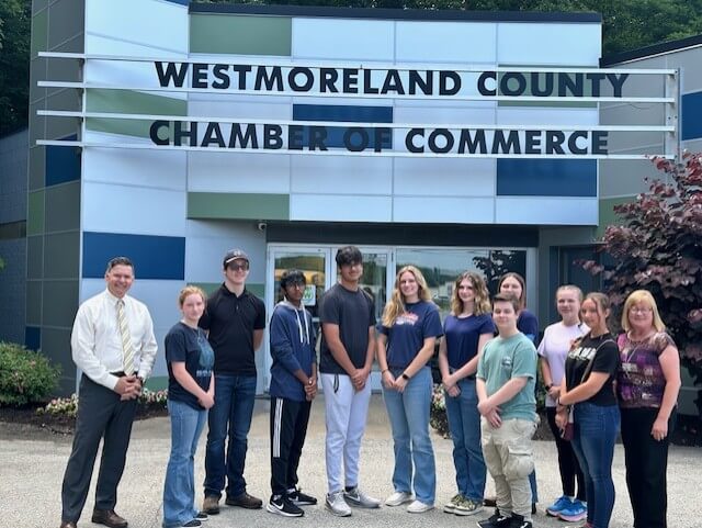 Photo taken during a stop at the Westmoreland County Chamber of Commerce