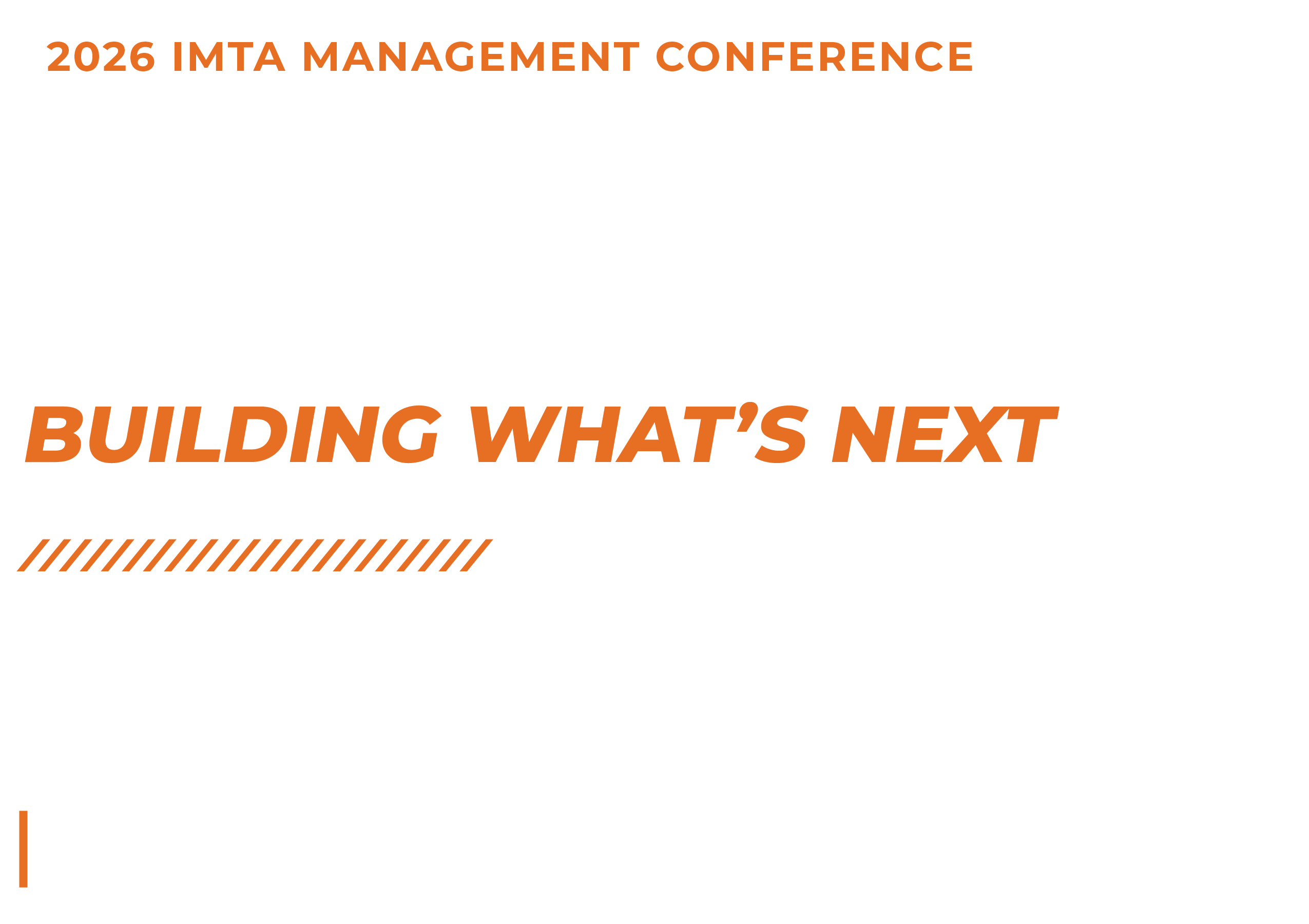 2026 IMTA Management Conference --- Webpage (Header)