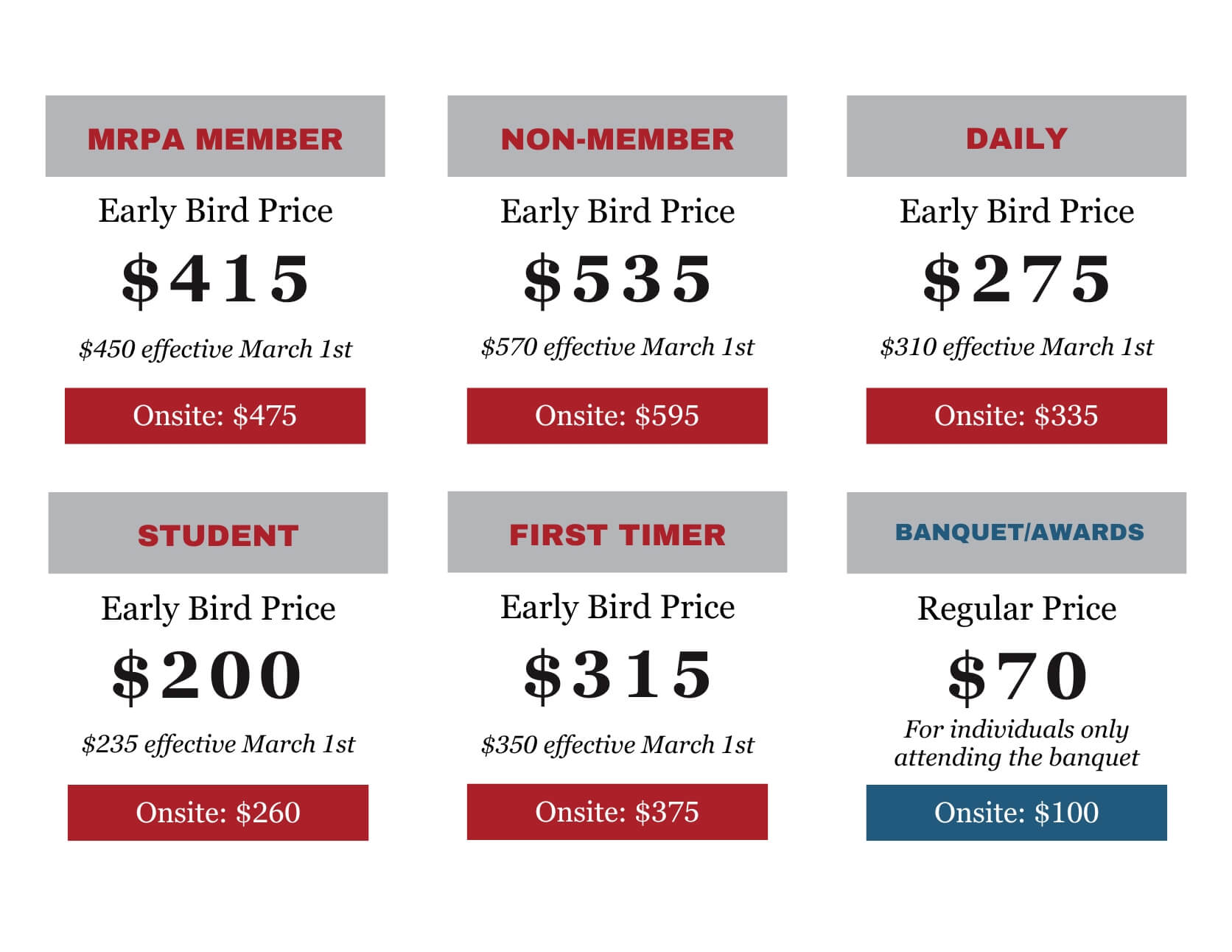 Attendee Pricing MRPA Conference 2025 01.08.25