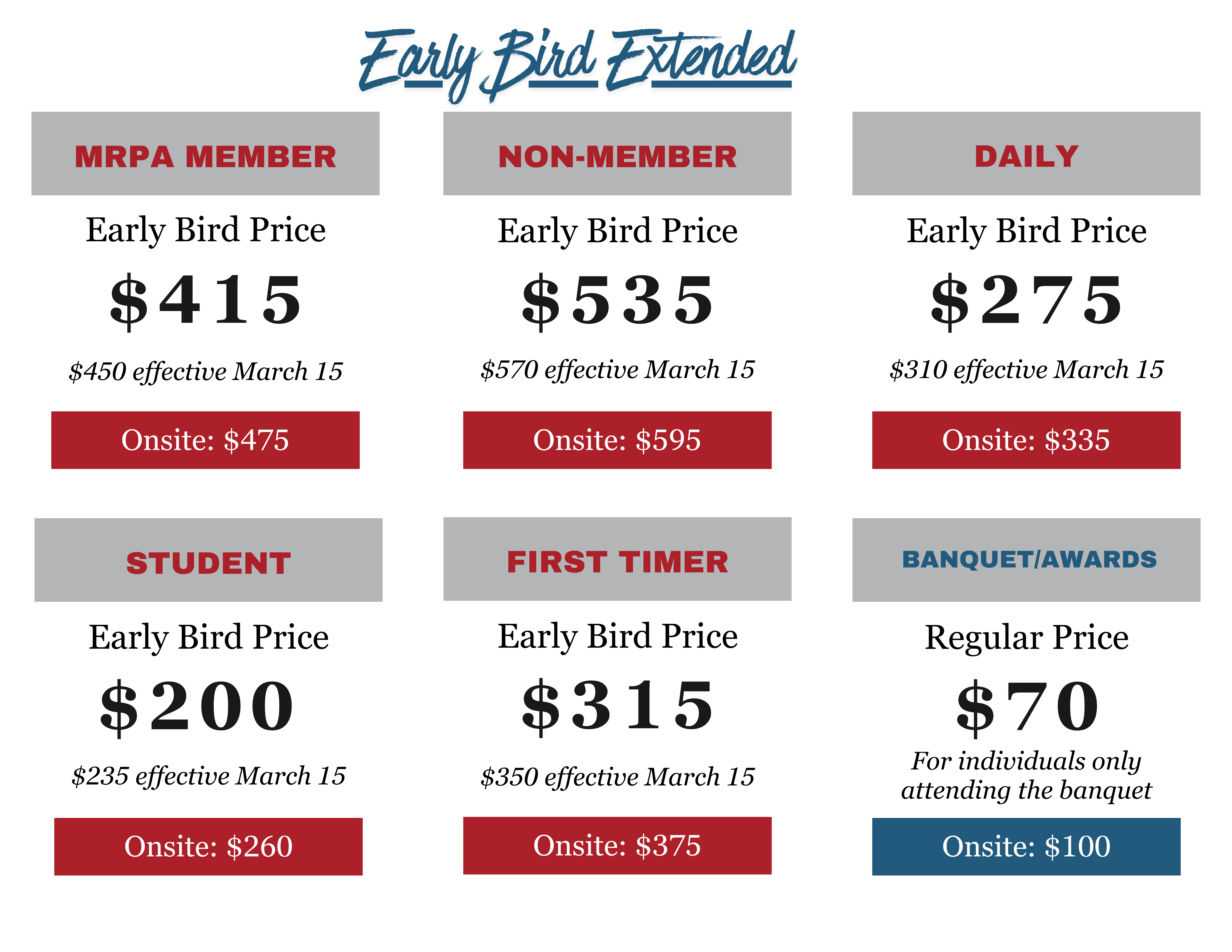 Early Bird Extended Early Bird Extended