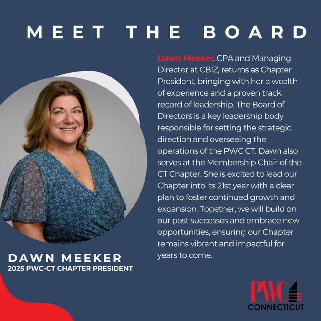Dawn Meeker, 2025 PWC-CT Chapter President
