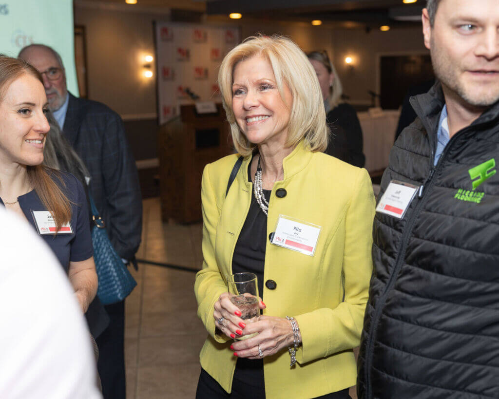 PWC Connecticut members networking at Casa Mia at the Hawthorne