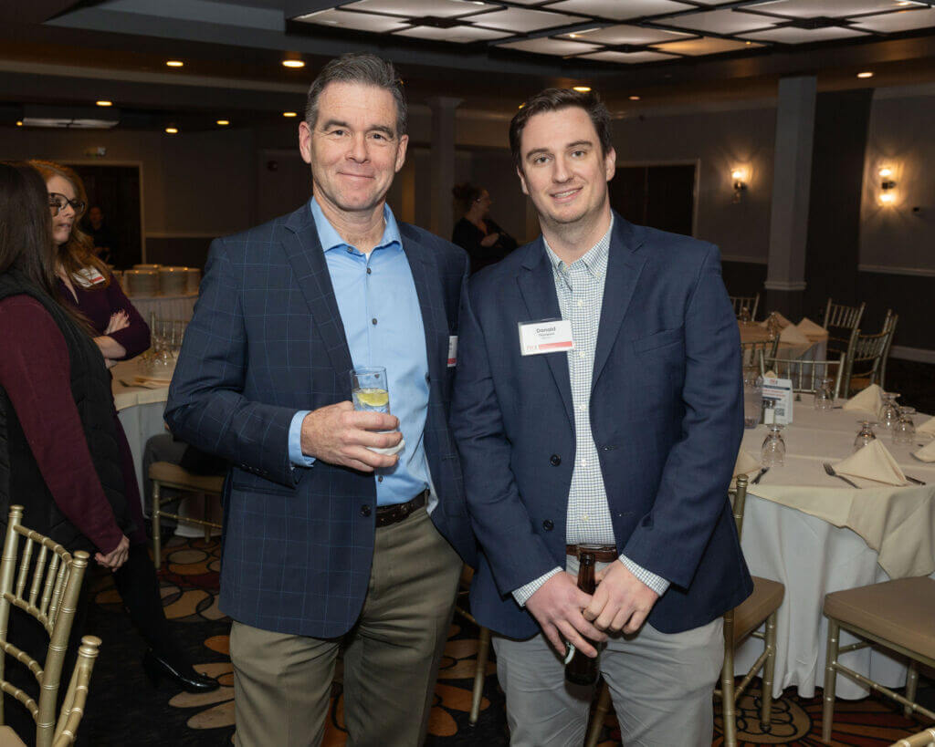 PWC Connecticut members networking at Casa Mia at the Hawthorne
