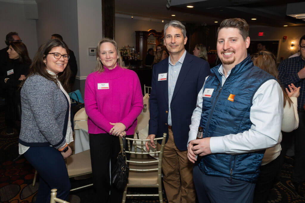 PWC Connecticut members networking at Casa Mia at the Hawthorne