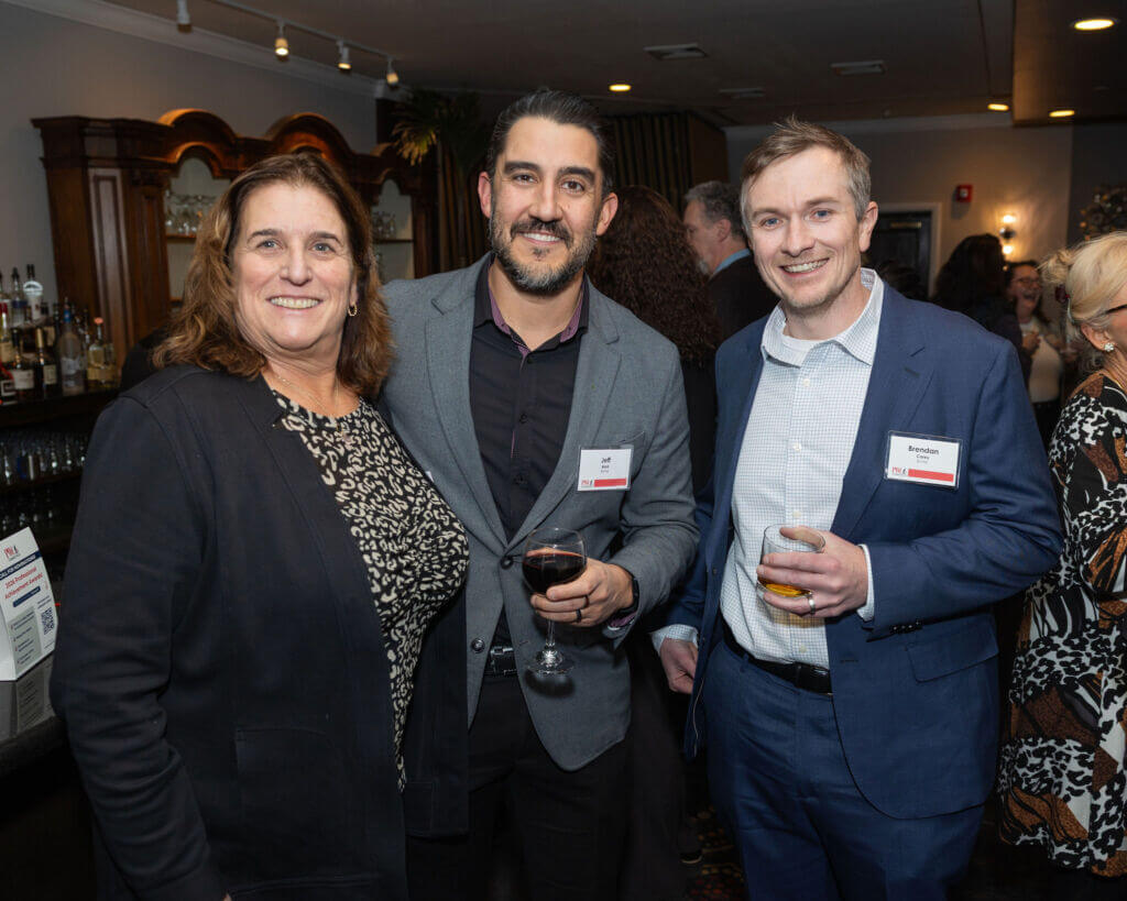 PWC Connecticut members networking at Casa Mia at the Hawthorne