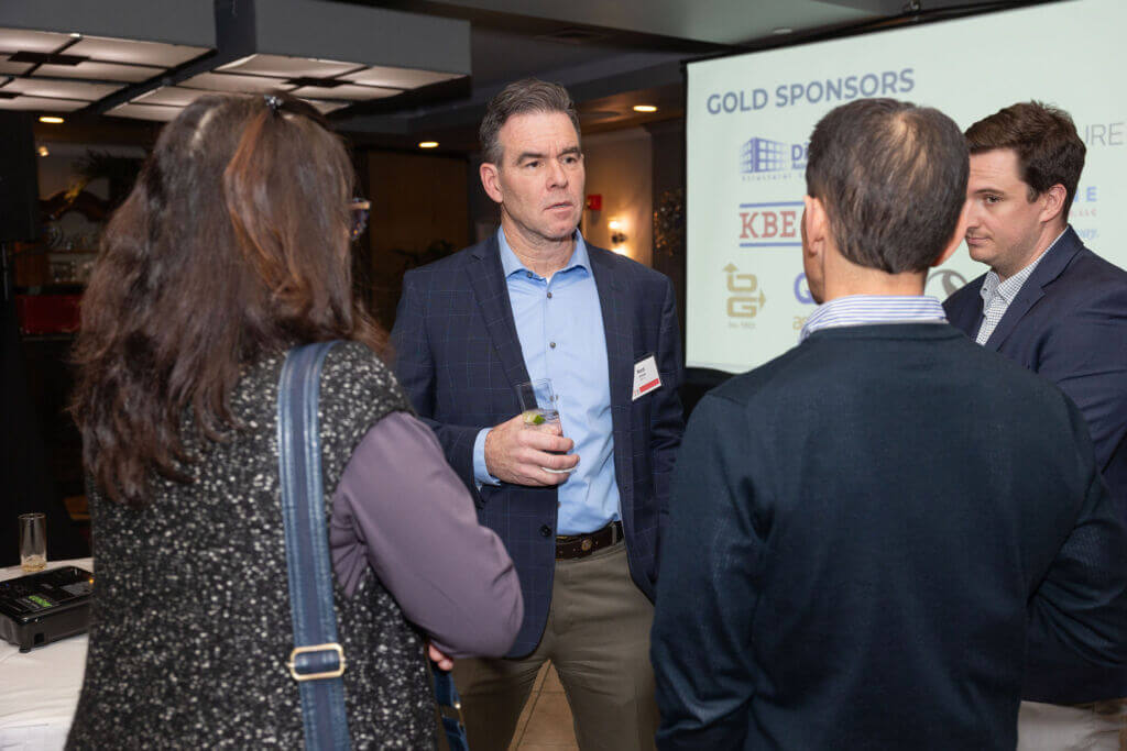 PWC Connecticut members networking at Casa Mia at the Hawthorne