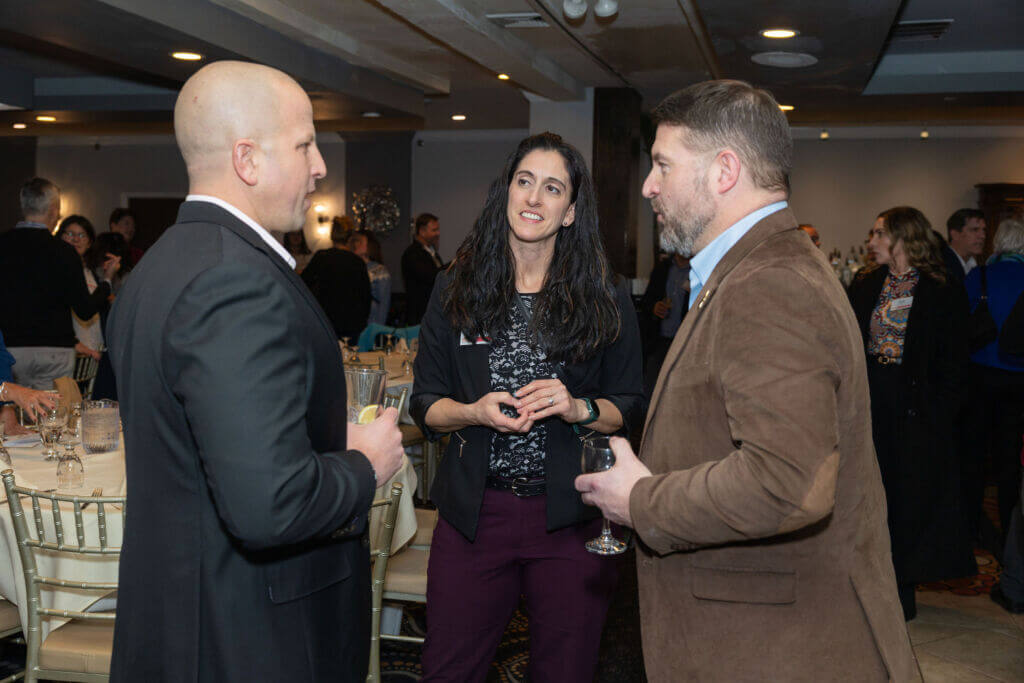 PWC Connecticut members networking at Casa Mia at the Hawthorne