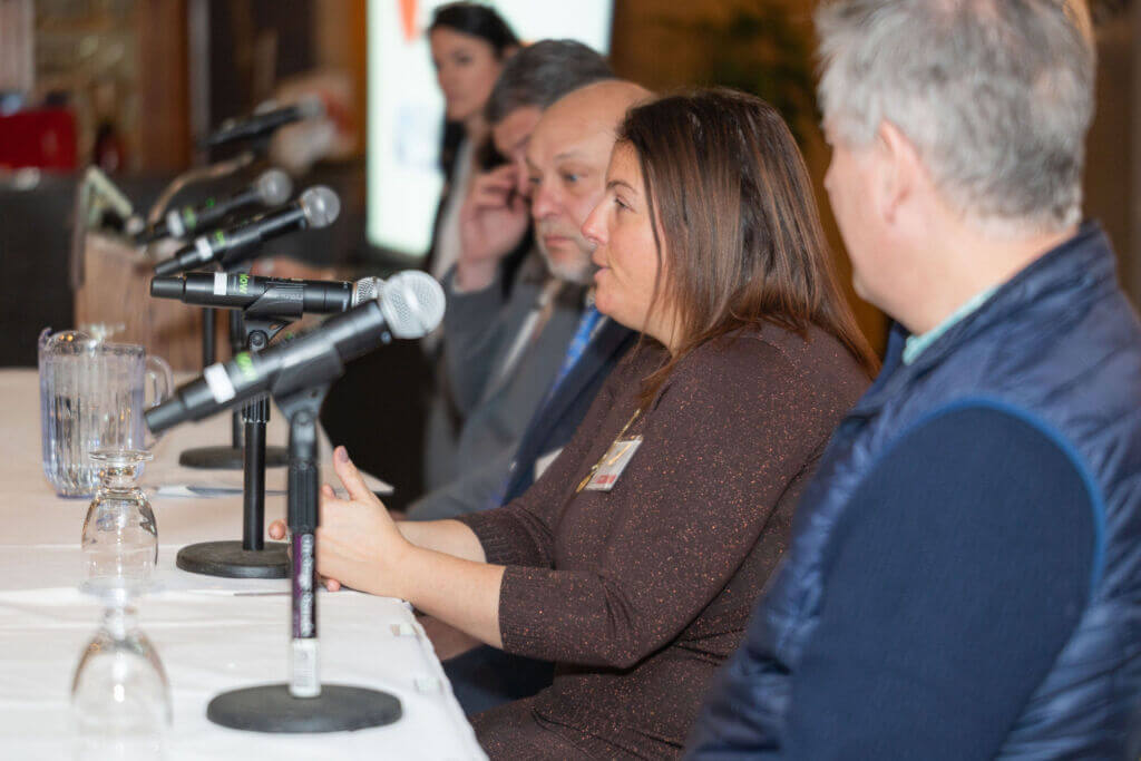 AEC industry panel discussing independent school campus modernization in Berlin, CT