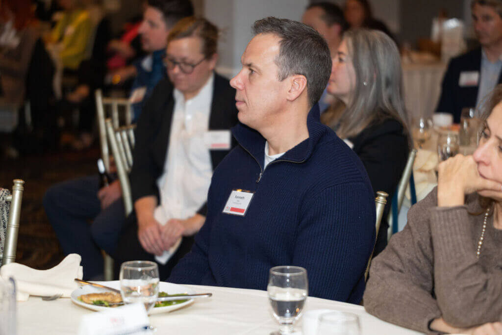 PWC Connecticut members networking at Casa Mia at the Hawthorne