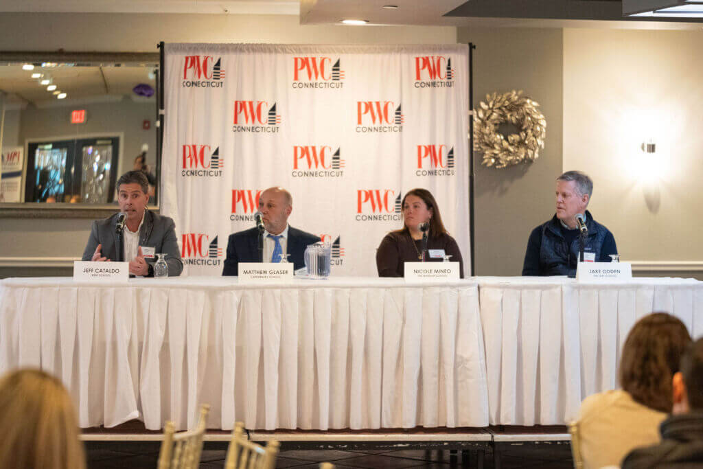 AEC industry panel discussing independent school campus modernization in Berlin, CT