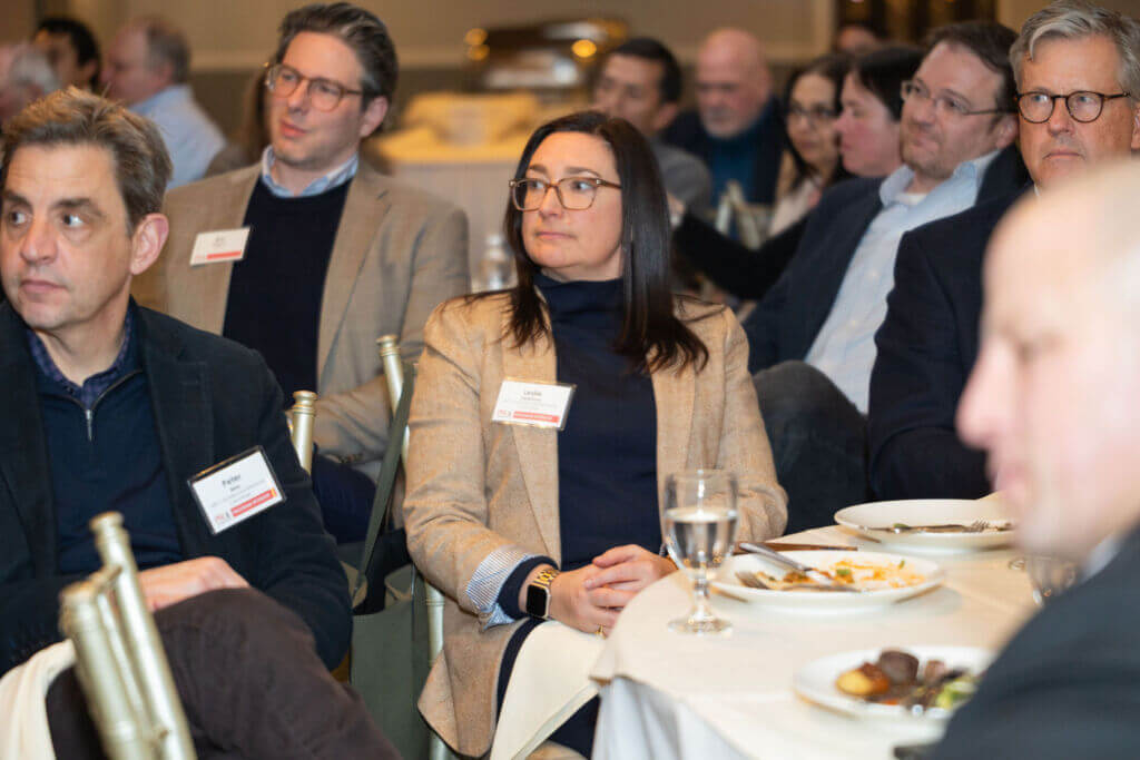 PWC Connecticut members networking at Casa Mia at the Hawthorne