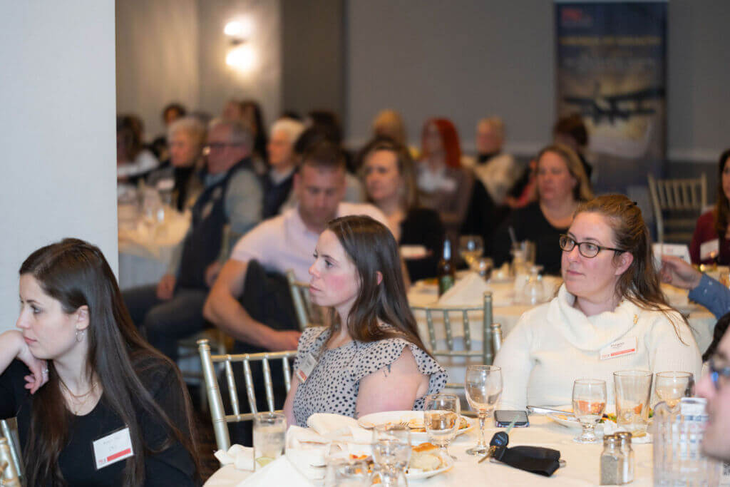 PWC Connecticut members networking at Casa Mia at the Hawthorne