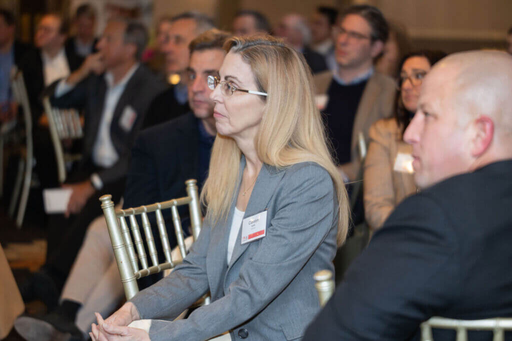 PWC Connecticut members networking at Casa Mia at the Hawthorne