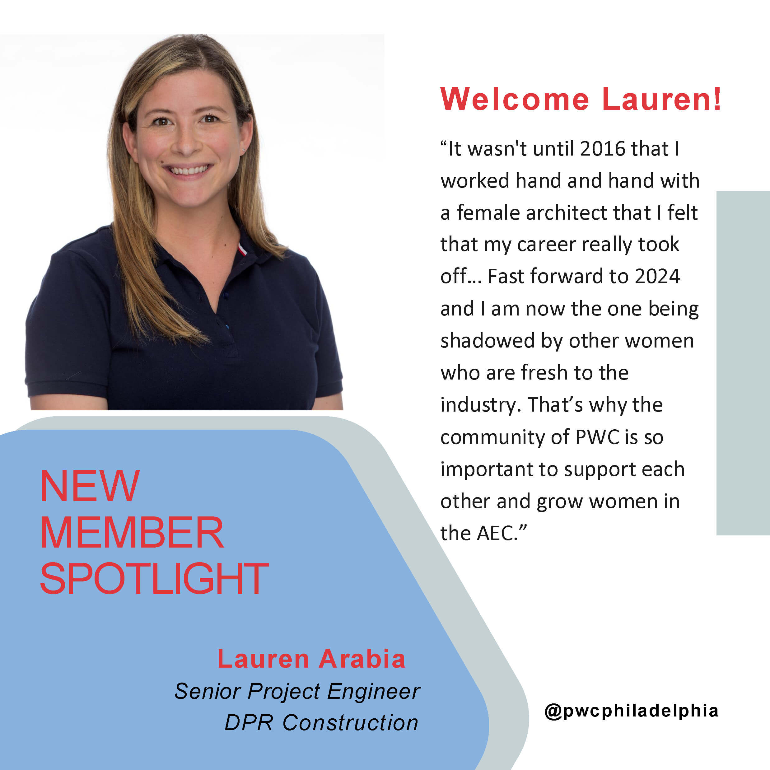 Lauren Arabia, Senior Project Engineer DPR Construction