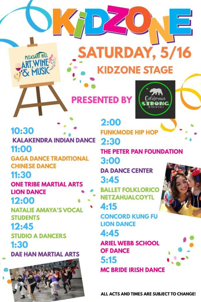 Kids Zone Schedule 2026 SAT