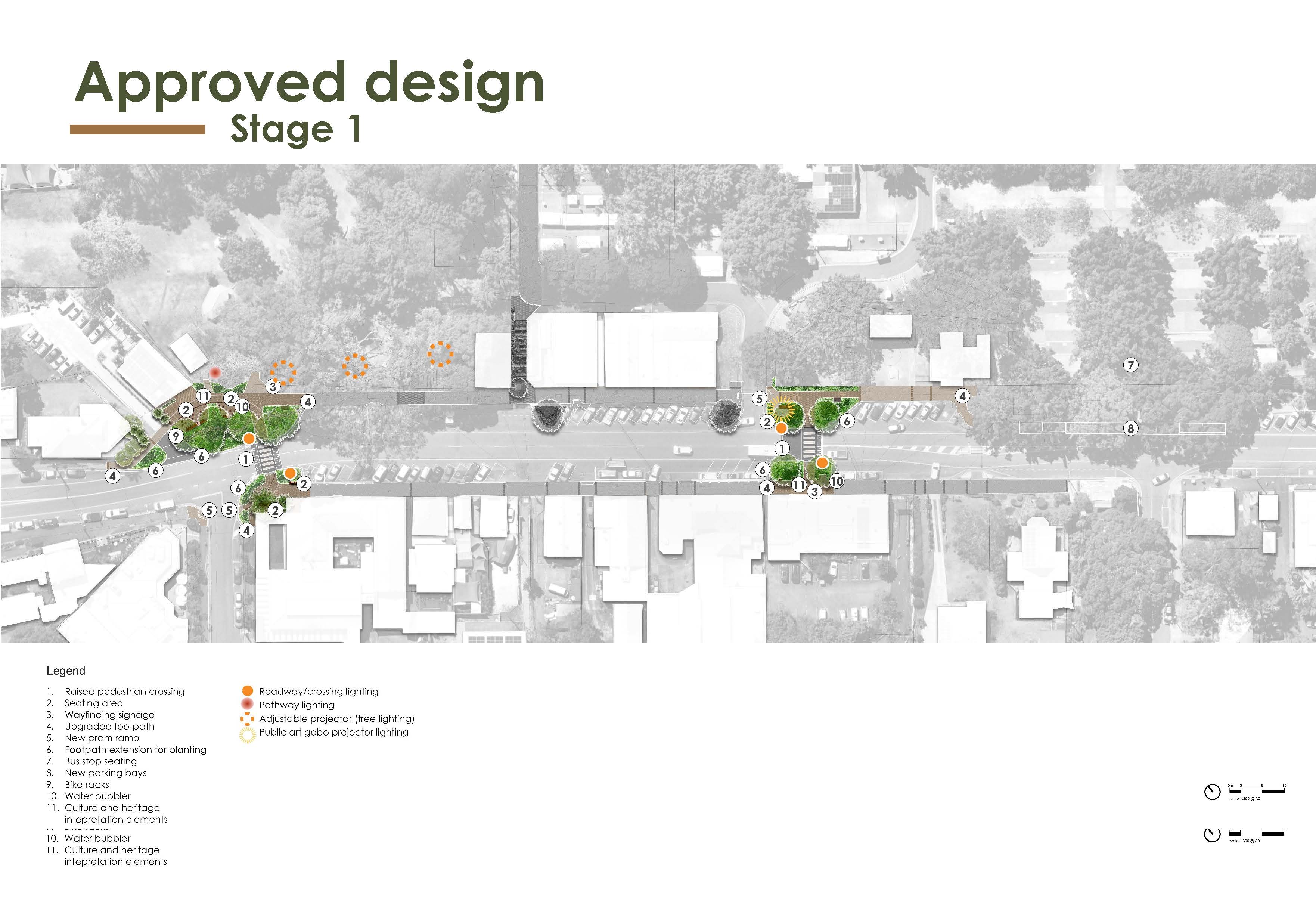 Eumundi Streetscape Project - Construction info session - Stage 1 plan